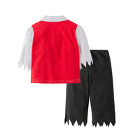 Unisex Little Boys Girls Pirate Halloween Costume 4pcs Set Cosplay Event Parties Stage Performance Outfit