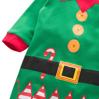 Unisex Baby Holiday Elf Long/Short Sleeved Costume Romper