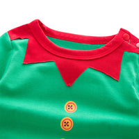 Unisex Baby Holiday Elf Long/Short Sleeved Costume Romper