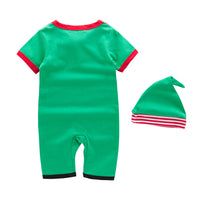 Unisex Baby Holiday Elf Long/Short Sleeved Costume Romper