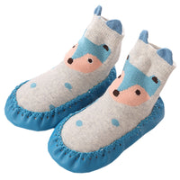 Unisex Baby Toddler Animals Print Cotton Socks Slipper Anti-Slip Crib Shoes - Sold per 1 Pair