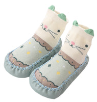 Unisex Baby Toddler Animals Print Cotton Socks Slipper Anti-Slip Crib Shoes - Sold per 1 Pair