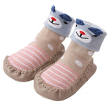 Unisex Baby Toddler Animals Print Cotton Socks Slipper Anti-Slip Crib Shoes - Sold per 1 Pair