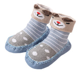 Unisex Baby Toddler Animals Print Cotton Socks Slipper Anti-Slip Crib Shoes - Sold per 1 Pair