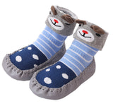 Unisex Baby Toddler Animals Print Cotton Socks Slipper Anti-Slip Crib Shoes - Sold per 1 Pair