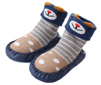 Unisex Baby Toddler Animals Print Cotton Socks Slipper Anti-Slip Crib Shoes - Sold per 1 Pair