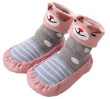 Unisex Baby Toddler Animals Print Cotton Socks Slipper Anti-Slip Crib Shoes - Sold per 1 Pair