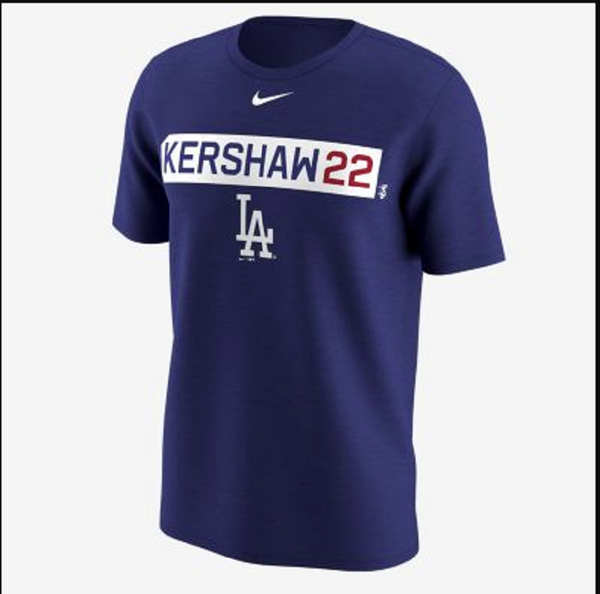 Nike MLB LA Dodgers Clayton Kershaw Men's Crew Neck Short Sleeves Training Shirt XXL - Bilo store